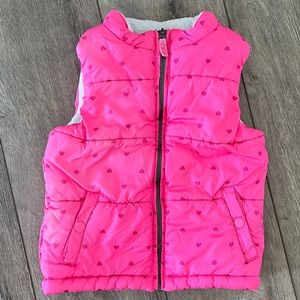 Carter’s Girl Pink Puffer Vest Size 5